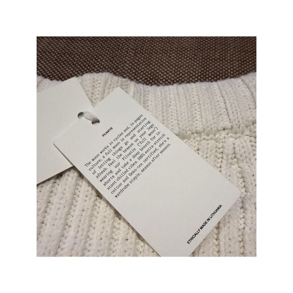 NWT The Knotty Ones Off-White Pilnatis Cotton Shorts Sz. S/M - Picture 5 of 8